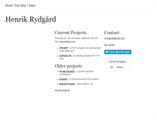 Tablet Screenshot of henrikrydgard.com
